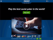 Tablet Screenshot of pokerist.com